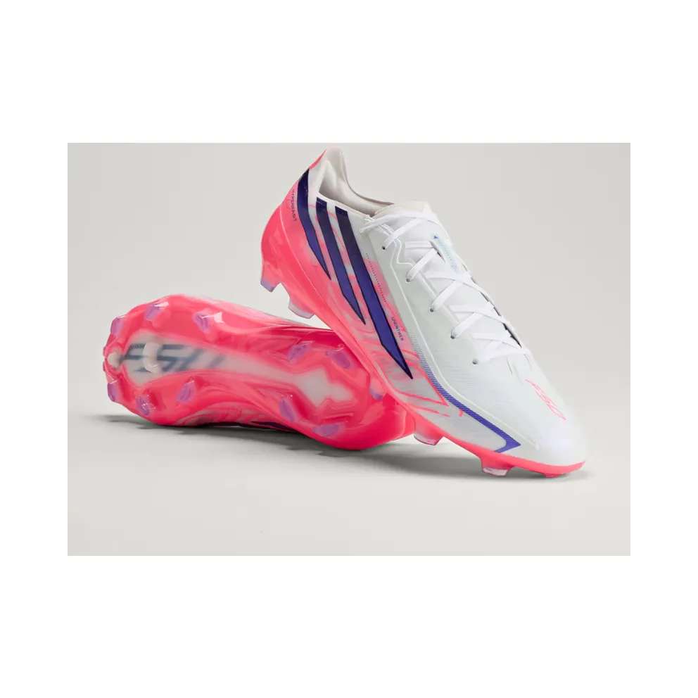 adidas F50 Hyperfast Pro Firm Ground Football Boots “Cloud White / Solar Purple / Solar Turbo” (KJ3438)