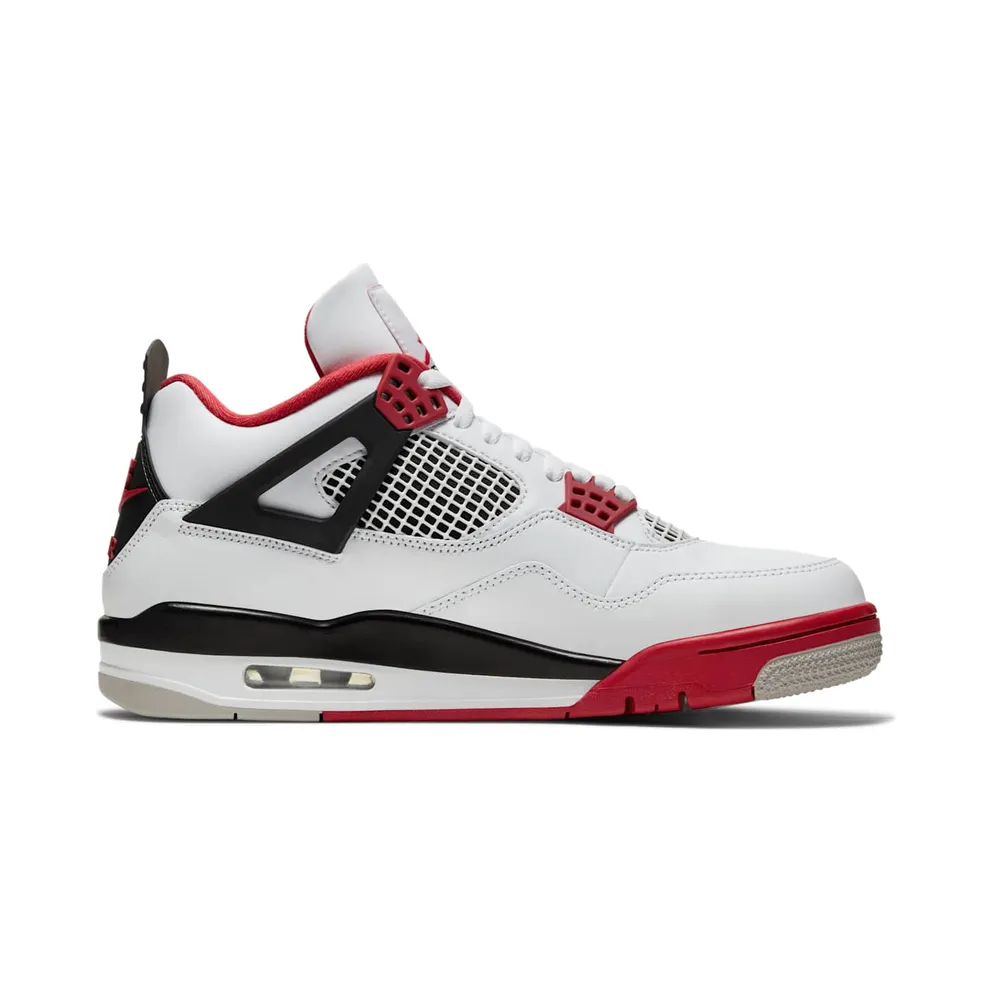 Jordan 4 Retro Fire Red (2020) White/Black-Tech Grey-Fire Red (DC7770-160)