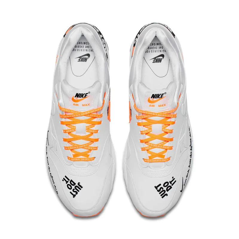 Nike Air Max 1 Just Do It Pack White White/White-Total Orange (AO1021-100)