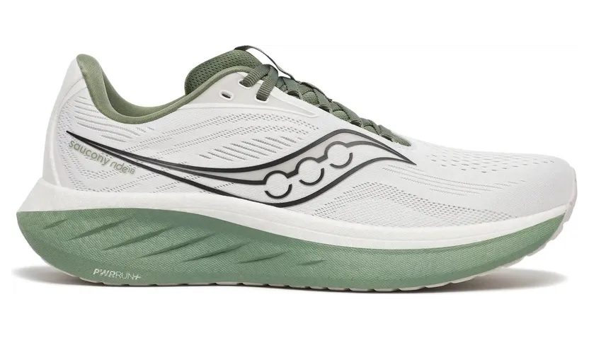 Saucony Ride 18 White Olivine (S21000-138)