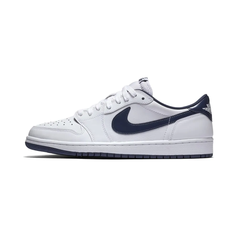Jordan 1 Retro Low Metallic Blue White/Midnight Navy (705329-106)