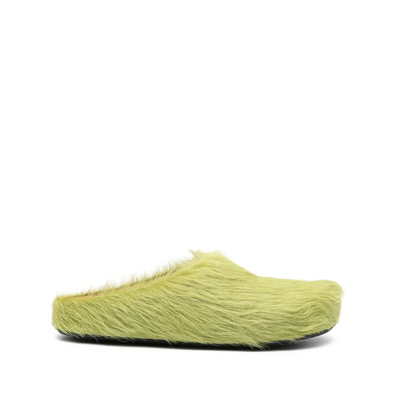 Marni Fussbett Sabot Slides “Green” (P4122 SBMR000600 00V37)