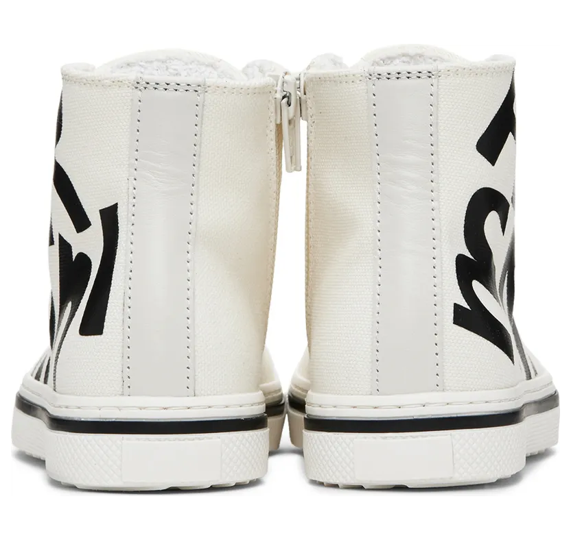 Marni Kids Off-White Logo High Sneakers (70399) (2)