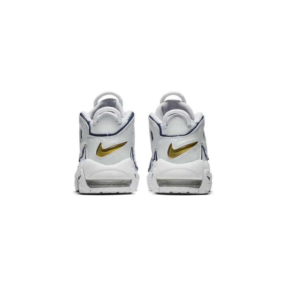 Nike Air More Uptempo White Midnight Navy (GS) White/Midnight Navy-Metallic Gold (415082-109)