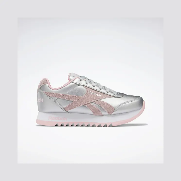 Reebok Royal Classic Jogger 2 Platformschoenen Silver Metallic / Pink Glow / Cloud White