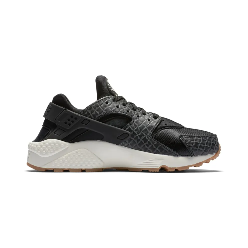 Nike Air Huarache Run Premium Black/Black-Sail-Gum Medium Brown (W) Black/Black-Sail-Gum Medium Brown (683818-011)