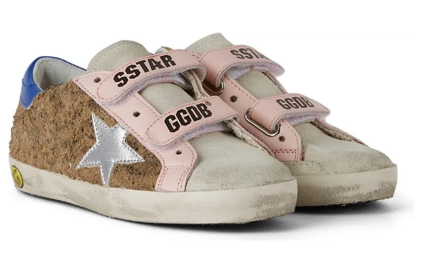Golden Goose Baby Tan Leopard Old School Velcro Sneakers (GJF00111.F001984.81285) (4)