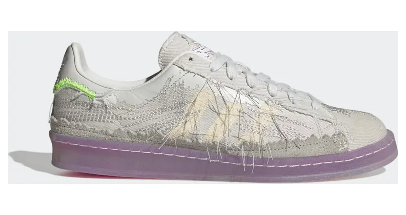 adidas Campus Youth Of Paris Crystal White / Grey One / Solar Green (ID6805)