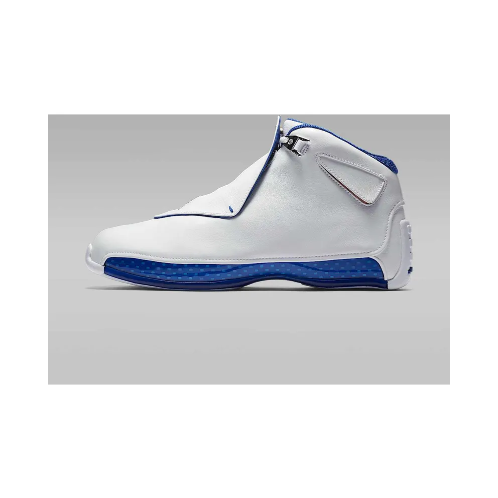 Jordan 18 Retro White Sport Royal White/Metallic Silver-Sport Royal (AA2494-106)