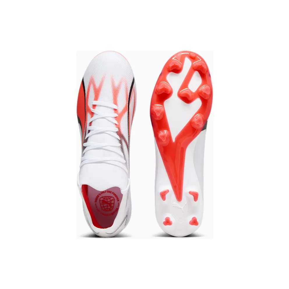 Puma Ultra Match FG/AG White Black Fire Orchid (107347-01)