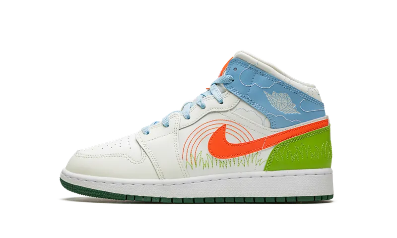 Air Jordan 1 MID SE GS “Stitch” (DX2462-100)