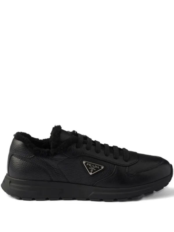 Prada Prax leren sneakers – Black (2EE443FA000EGM)