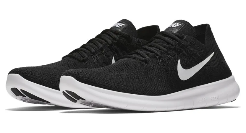Nike Free RN Flyknit 2017 Black White (880843-001)