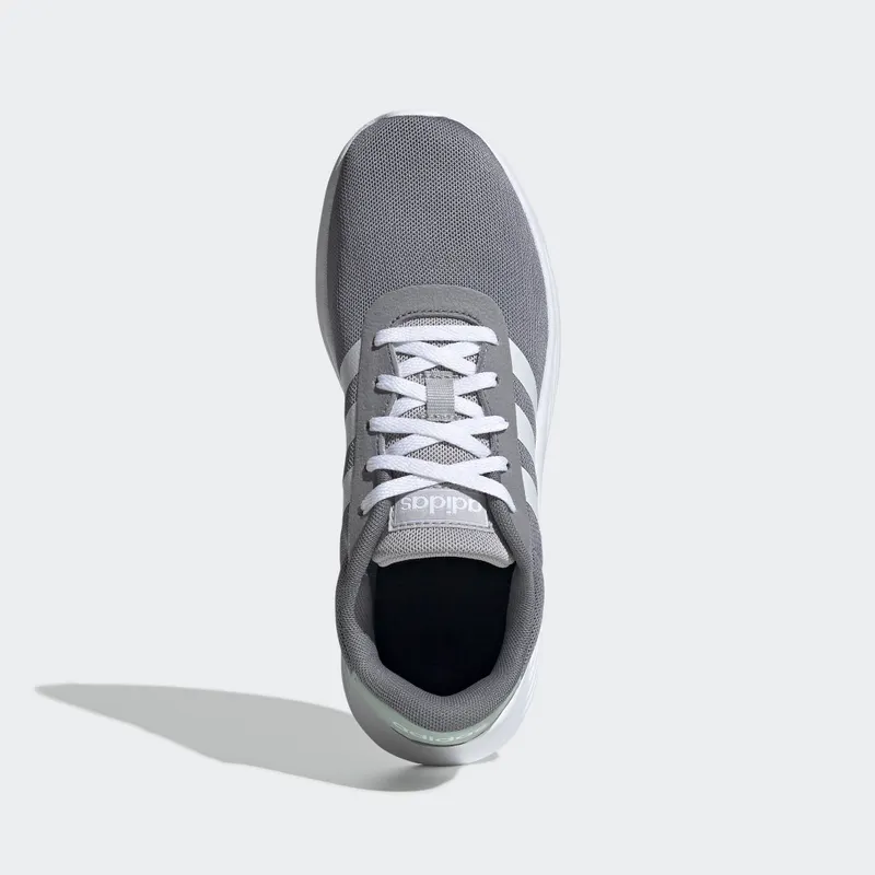 adidas Lite Racer 2.0 Grey Cloud White (GS) Grey/Cloud White/Green Tint (EG4018)