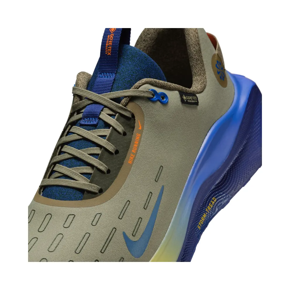 Nike React Infinity Run 4 Gore-Tex Neutral Olive Racer Blue Cargo Khaki Thunder Blue (HQ3222-276)