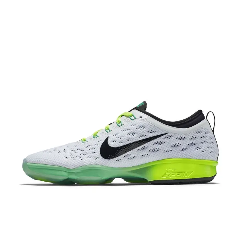 Nike Zoom Fit Agility White Black Green Glow Volt (W) White/Black-Green Glow-Volt Ice (684984-100)