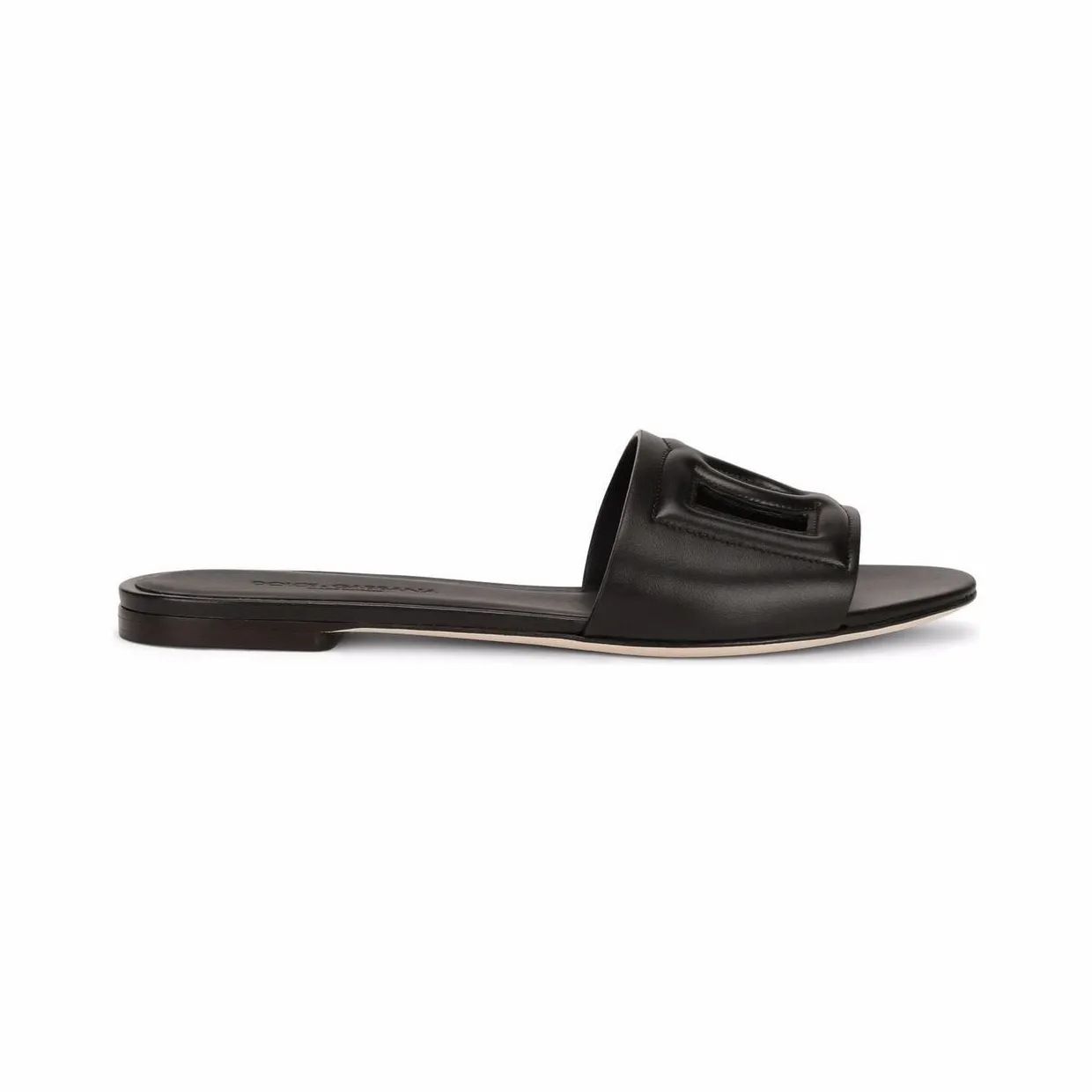 Dolce & Gabbana Dg Logo Leather Flat Sandals CQ0436AY32980999