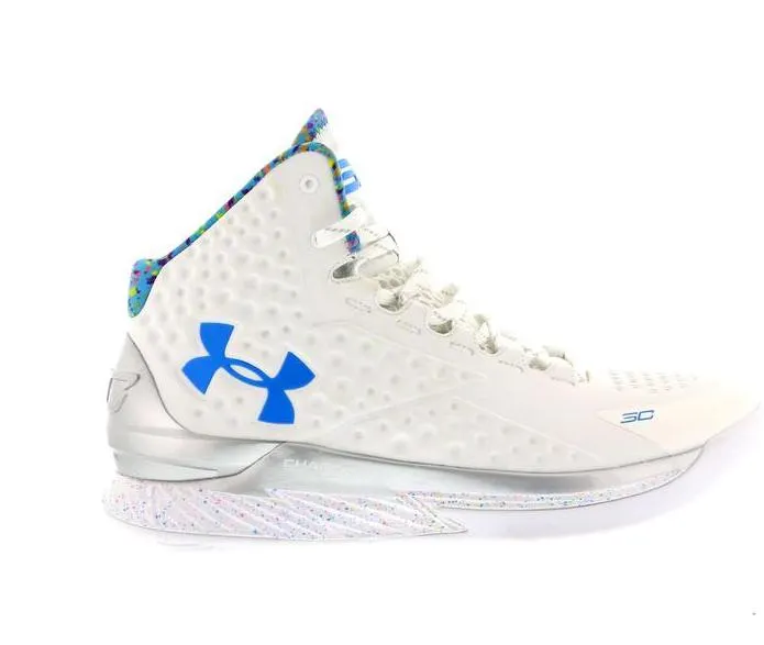 Under Armour UA Curry 1 Splash Party White/Metallic Silver-Blue (1286288-100)