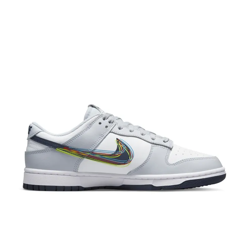 Nike Dunk Low 3D Swoosh White Grey (DV6482-100)