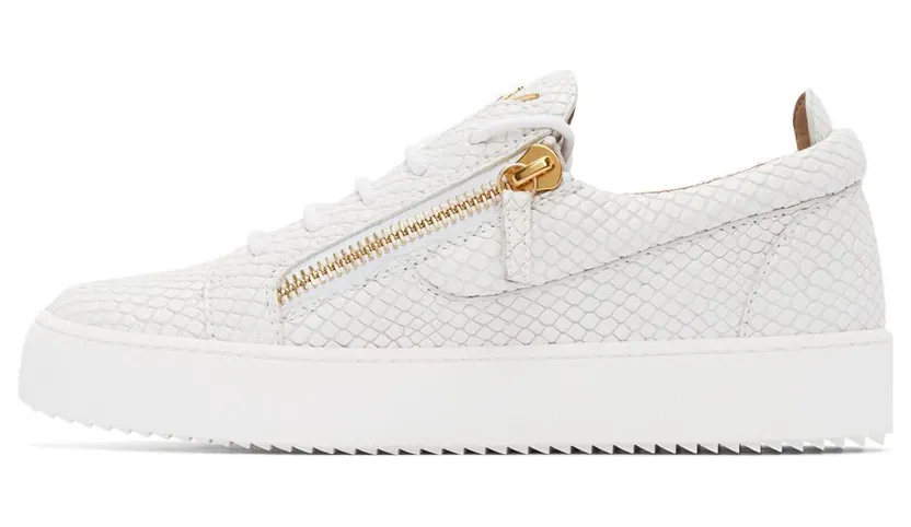 Giuseppe Zanotti White Croc May London Gigas Sneakers (RU70000 77649) (3)