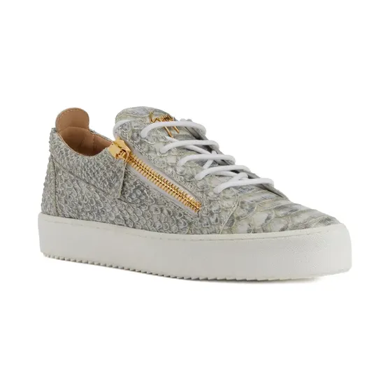 Giuseppe Zanotti Frankie met slangenleer-effect “Grey” (RM50021006)