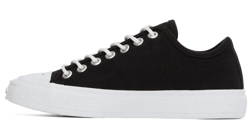 Acne Studios Black Canvas Low Black/Off White (AD0522-) (3)
