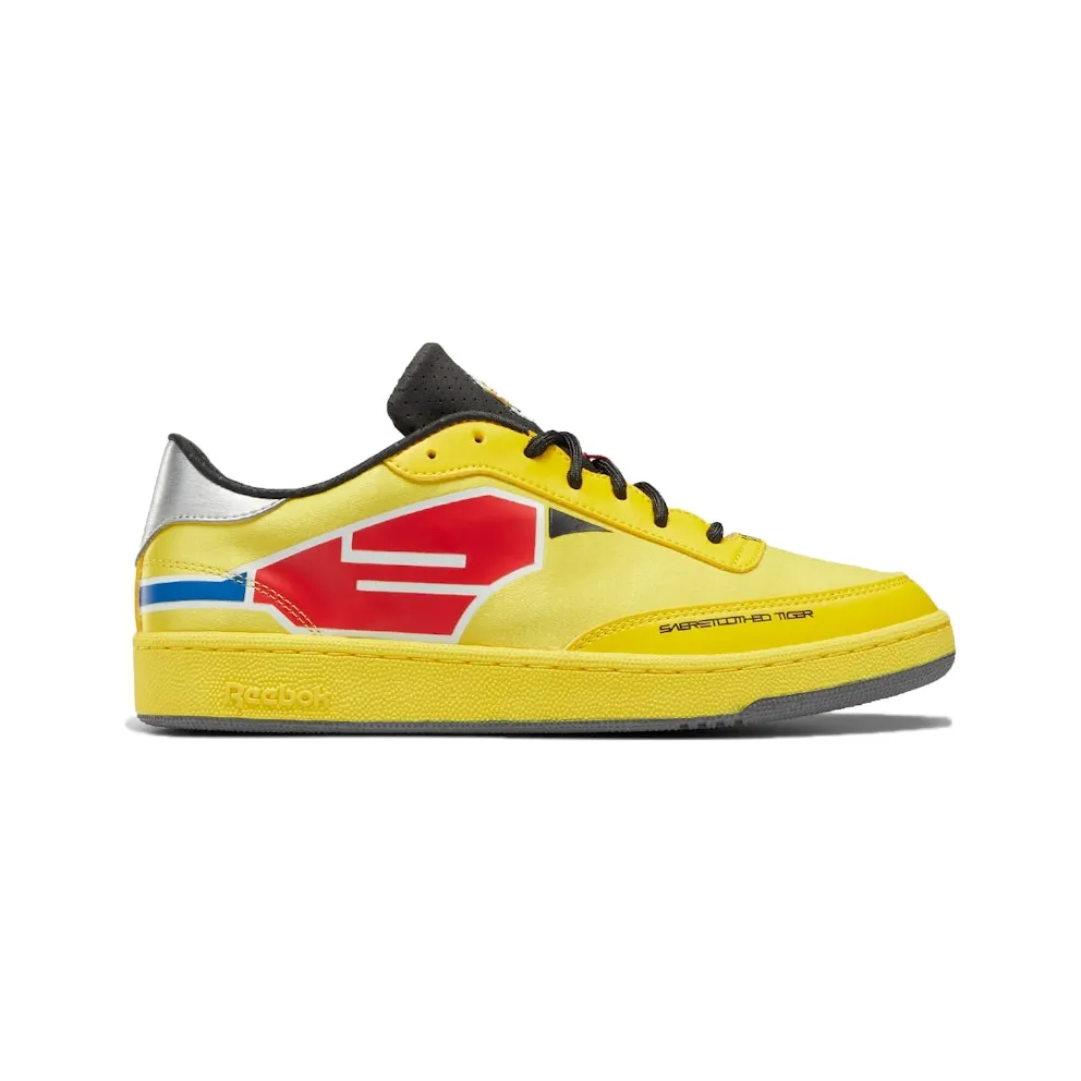 Reebok CLUB C Boldly Yellow / Coal / Silver Metallic