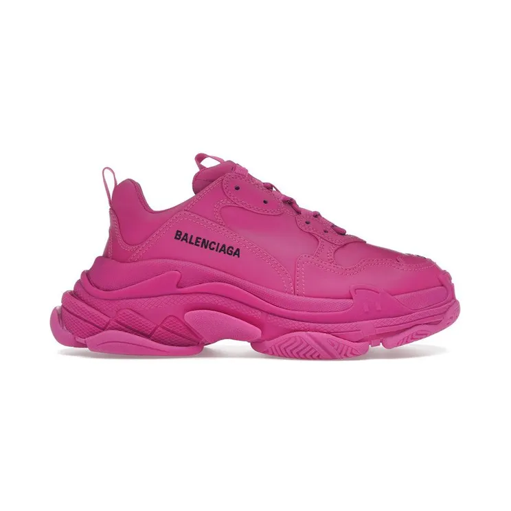 Balenciaga Triple S Faux Leather Dark Pink (524039W2FA55800)