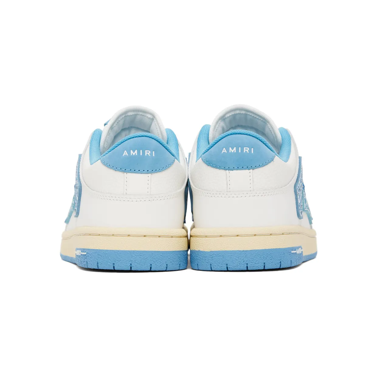 AMIRI White & Blue Bandana Skel Sneakers (PF22MFS006-123) (2)