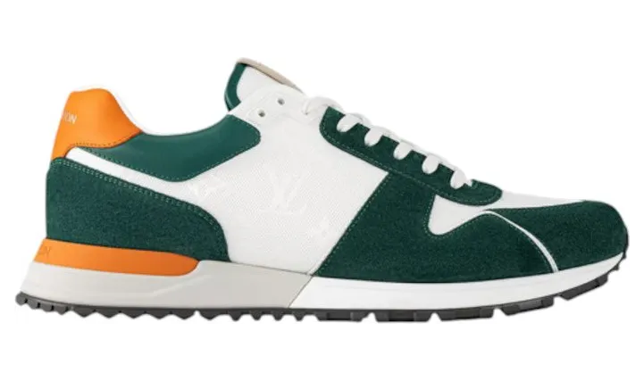 Louis Vuitton Run Away Sneaker Monogram Green White Orange (1ABMEV)