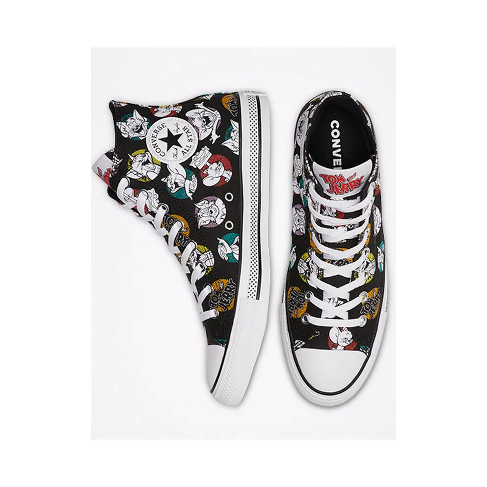 Converse Chuck Taylor All-Star Hi Tom and Jerry Black Black/Multi-White (165733C)