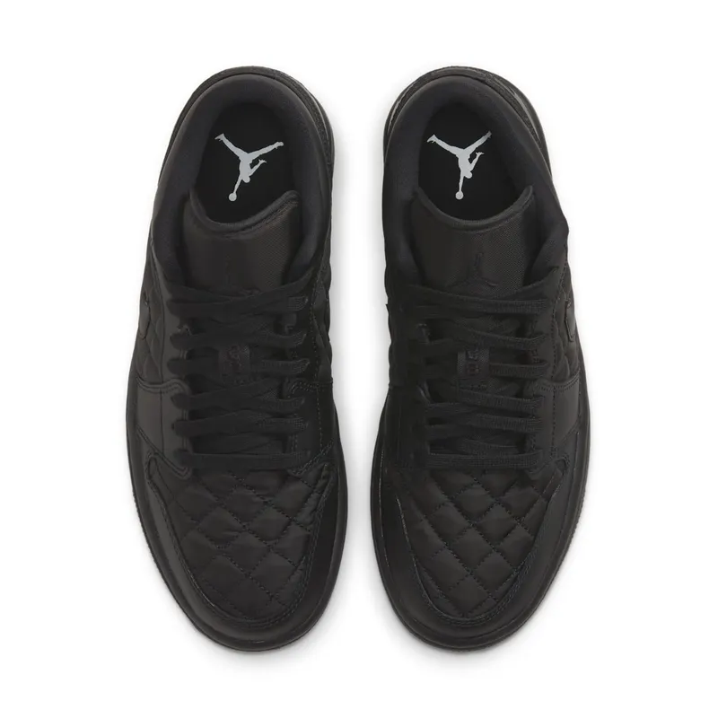 Jordan 1 Low Triple Black Quilted (DB6480-001)