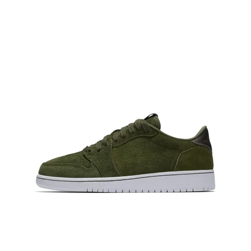 Jordan 1 Retro Low NS Legion Green (GS) Legion Green/Metallic Red Bronze-White (919705-330)