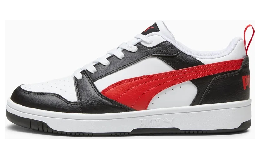 Puma Rebound V6 Laag Wit/Zwart/Rood (392328-04)