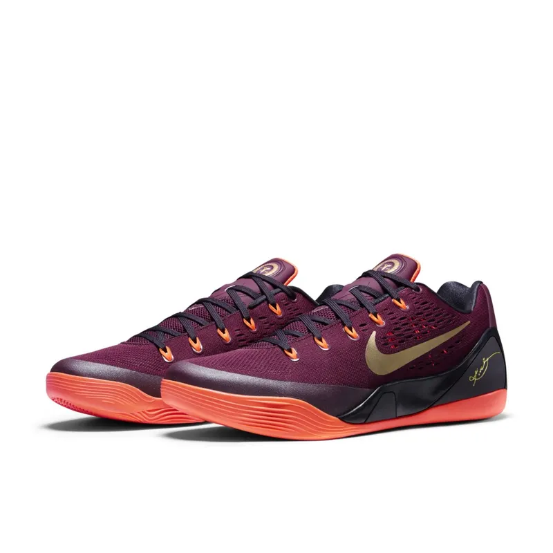 Nike Kobe 9 EM Deep Garnet Deep Garnet/Hyper Crimson-Cave Purple-Metallic Gold (646701-678)