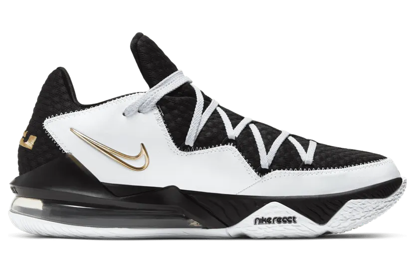 Nike LeBron 17 Low ‘Metallic Gold’ White/Metallic Gold/Black (CD5007-101)