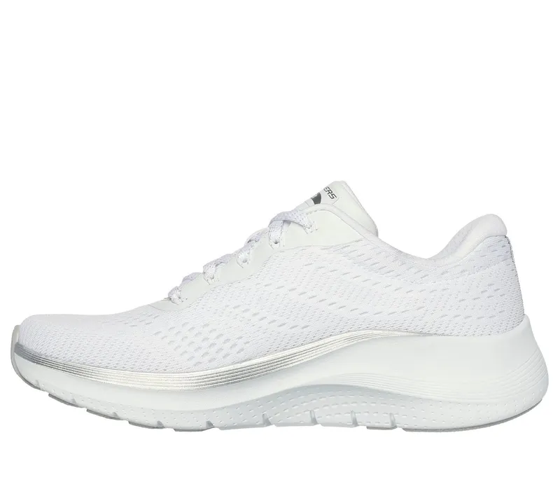 Skechers Arch Fit 2.0 – Glow The Distance Sneaker White/Silver