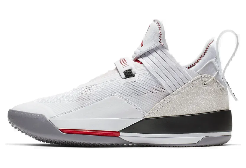 Air Jordan Nike AJ XXXIII 33 SE White Gym Red Black (2019) (CD9560-106)