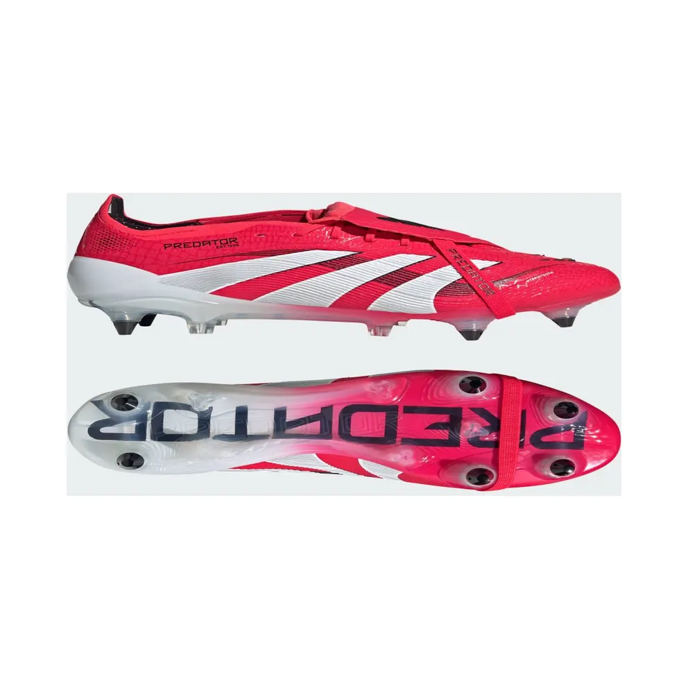 adidas Predator Elite Fold-over Tongue Soft Ground Boots “Lucid Red / Cloud White / Core Black” (ID8941)