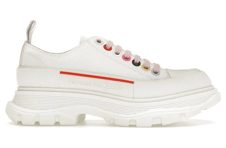 Alexander McQueen Tread Slick Low Lace Up White Multi (611705W4MVV9650)