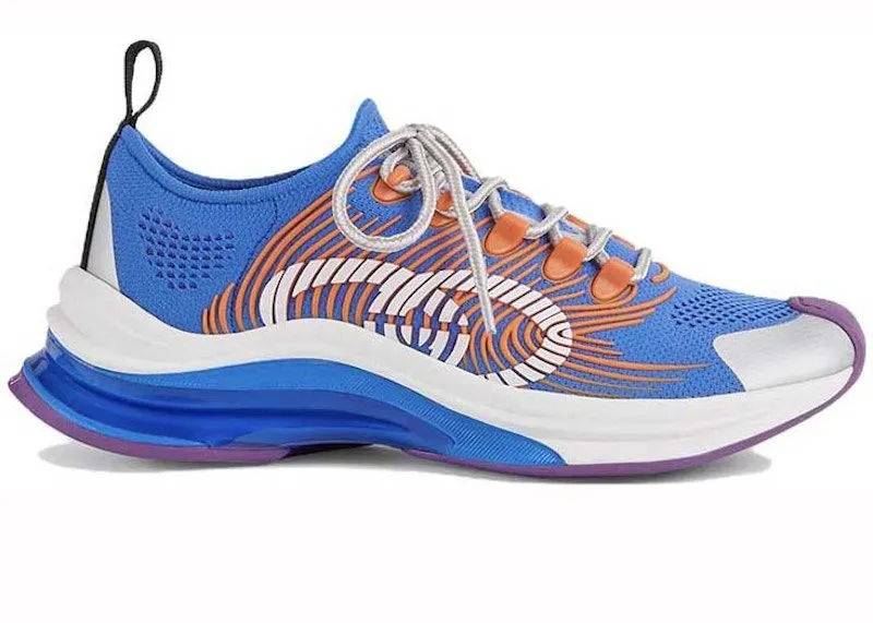 Gucci Monogram Sneakers Blue Orange (680902 UFE10 8880)