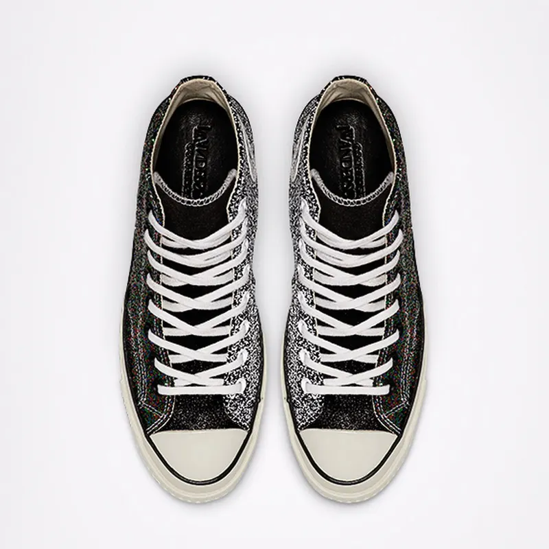 Converse Chuck Taylor All-Star 70s Hi JW Anderson Glitter Multi-Color Black/White-Egret (164697C)
