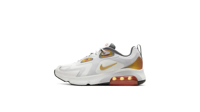 Nike Air Max 200 SE Summit White Summit White/Magma Orange/Smoke Grey (AT8507-100)