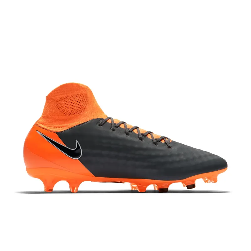 Nike Magista Obra II Pro DF FG Dark Grey Total Orange Dark Grey/Total Orange-White (AH7308-080)