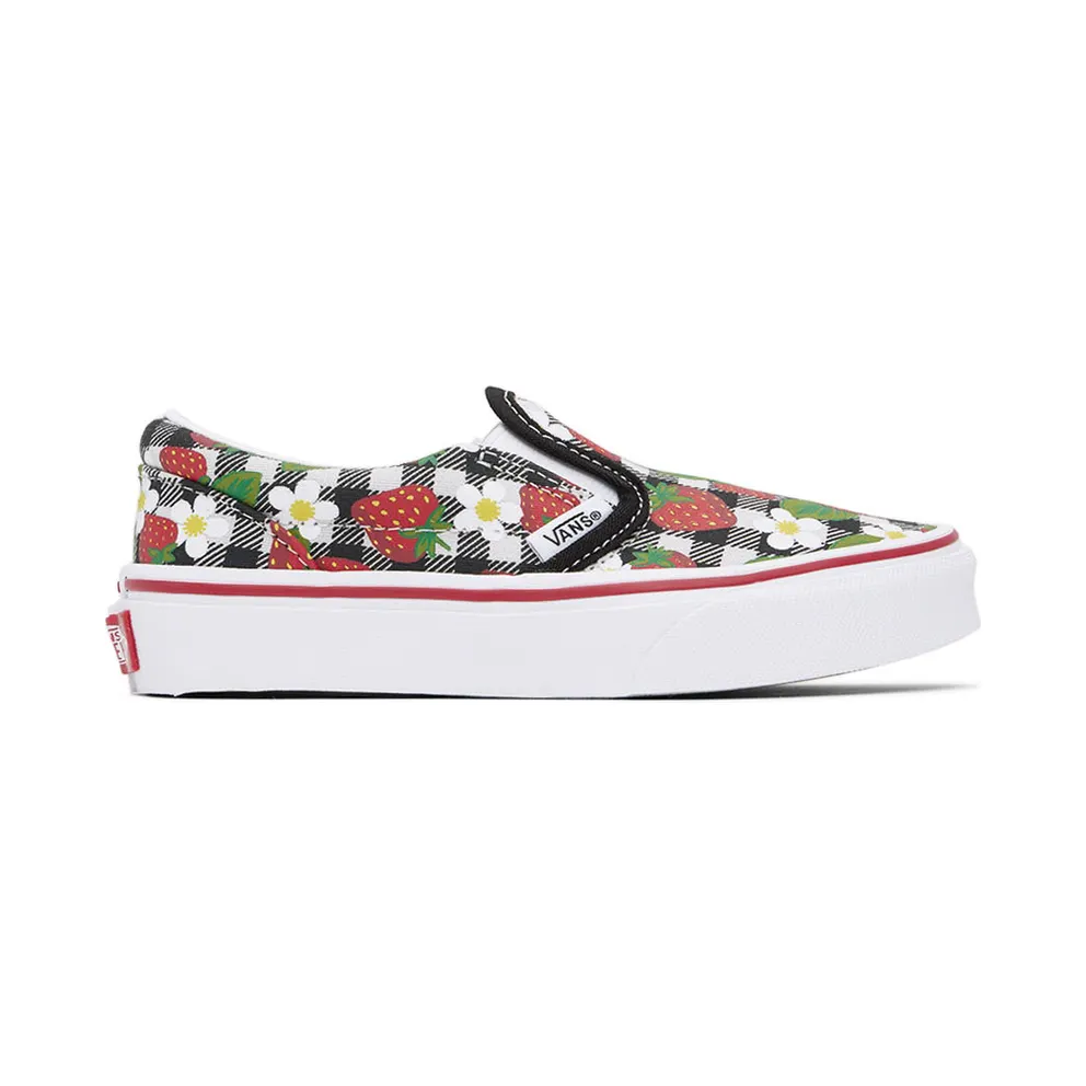 Vans Kids Multicolor Gingham Classic Slip-On Little Kids Sneakers (VN0A7Q5GARU1)