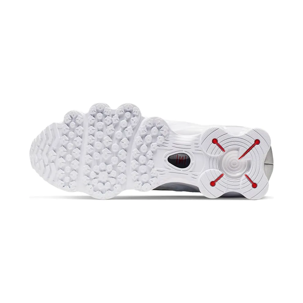 Nike Shox TL White Metallic Silver White/Metallic Silver-Max Orange-White (AV3595-100)