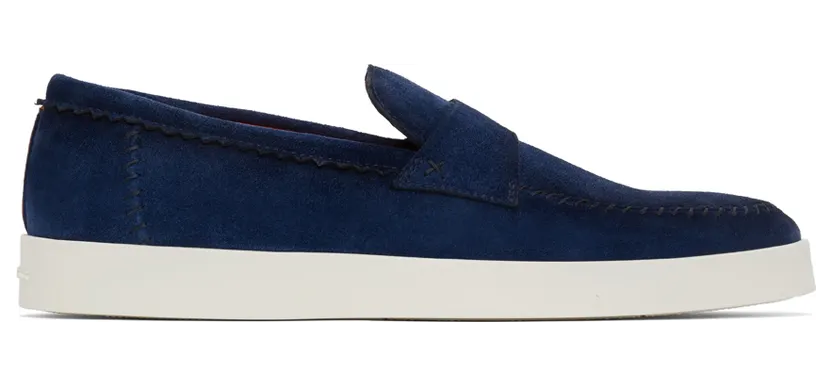 Santoni Blue Dowdy GEXU48 Shoes (MGAI18087PANBGEXU48)