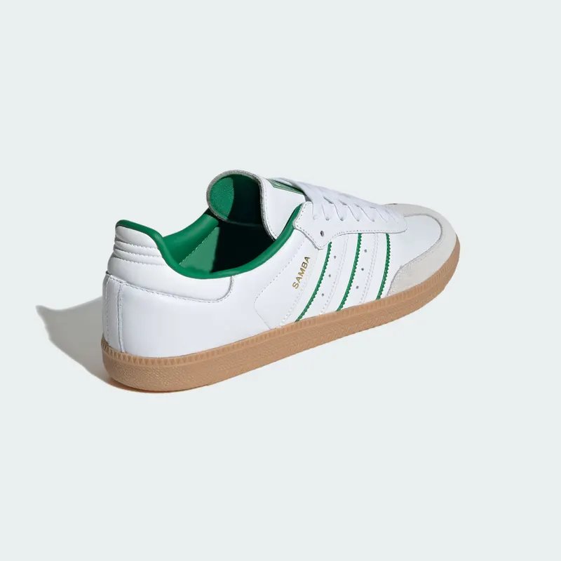 Adidas Samba OG Cloud White / Crystal White / Green (JI2044)