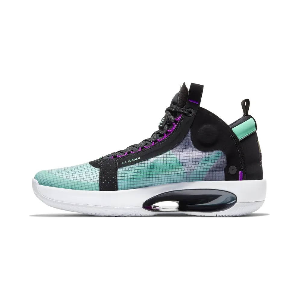 Jordan XXXIV Blue Void Blue Void/Green Glow-Black-Metallic Silver (AR3240-400)
