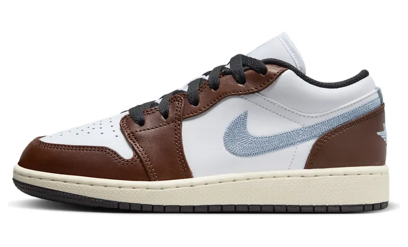 Air Jordan 1 Low GS “Brown White Blue” (FQ8156-142)